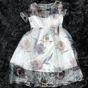Floral Sheer Maternity Dress Spring/Summer